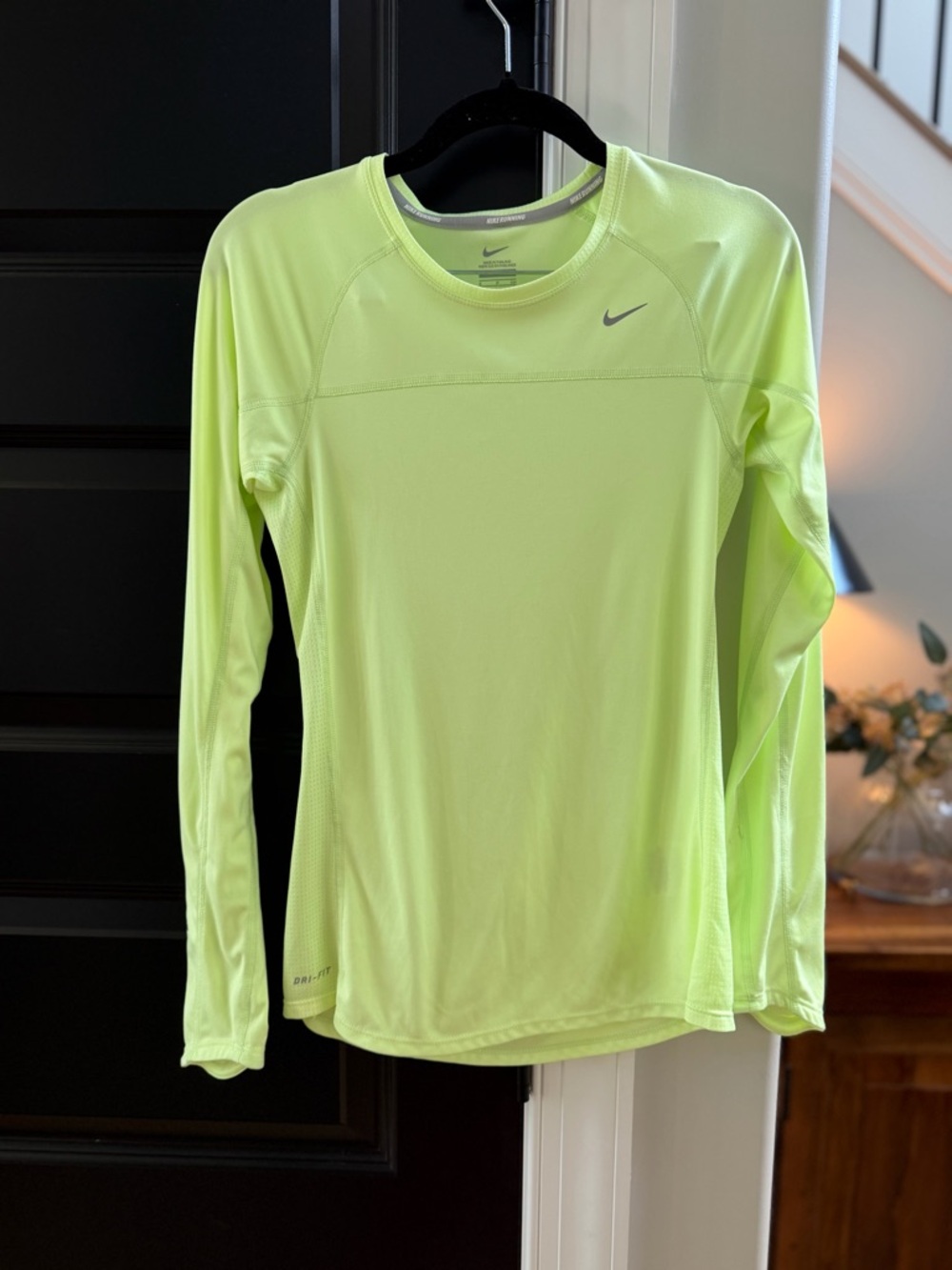 Nike Women's Bright Green Long Sleeve Tee